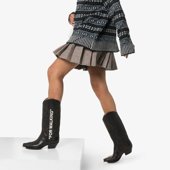 off white cowboy boots